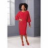 Camilla Sweater-Knit Combo Dress, , large