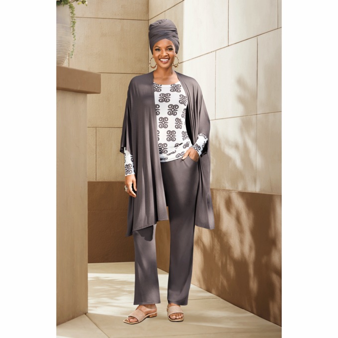 Anika 3-Piece Pant Set and Habika Mesh Top, , large