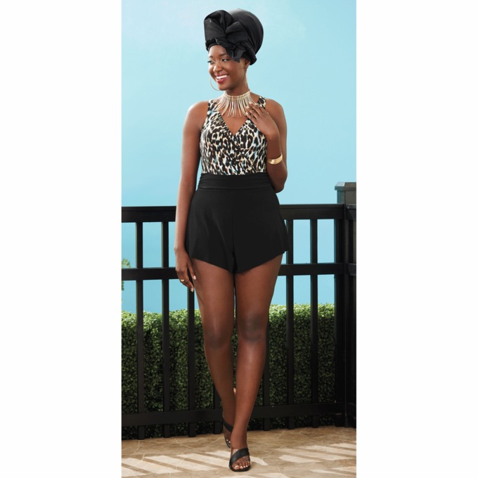 Leopard Swim Dress, , large
