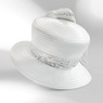 Amerie Women's Dress Hat – Sequin & Faux Pearl Bow with Rhinestone Brooch , , large