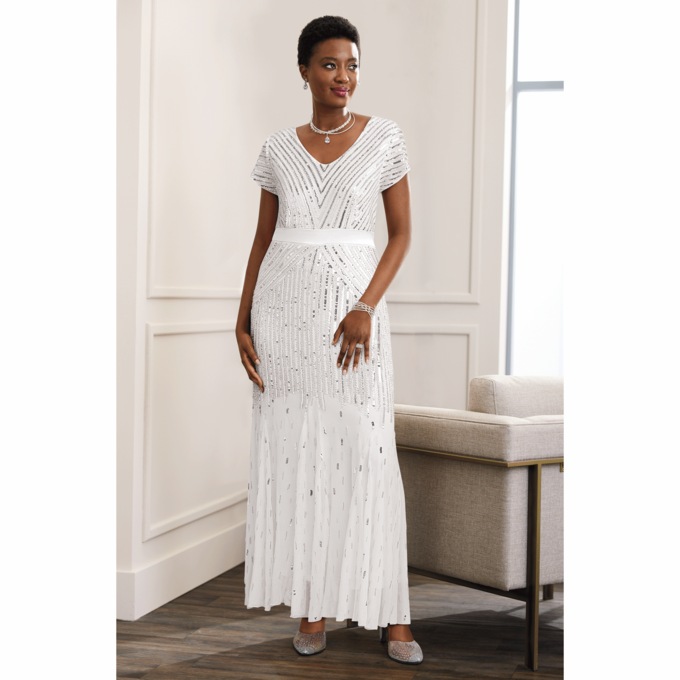 Giovanna Gown, White, large