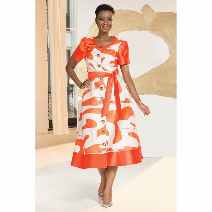 Corista Fit-and-Flare Dress, , large