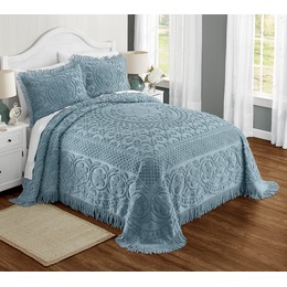 Emily Floral Chenille Bedspread, , large
