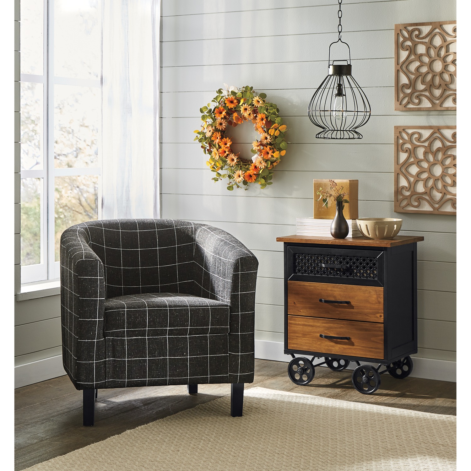 Barrel chair large deals