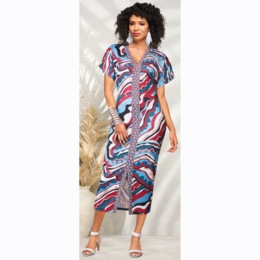 Ramona Double Print Sheath Dress, , large