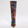 Azalea Wang Jimena Sequin Boot for Women with Checkered Pattern and 3” Heel, , large