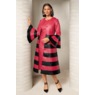 Shabrina 2-Piece Faux-Leather Jacket Dress with Bell Cuffs, , large