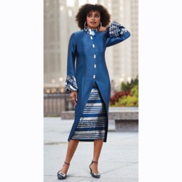 Edlina Embellished Skirt Suit, , large