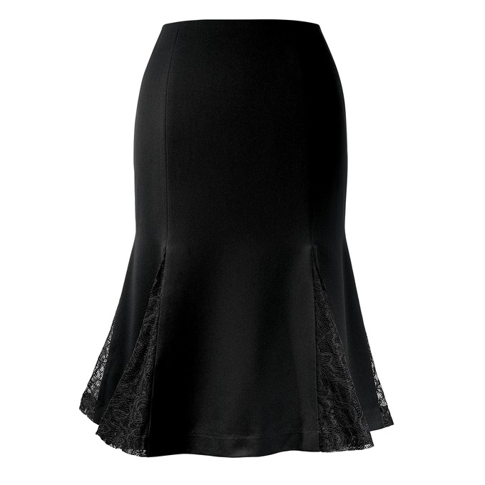 Wall Street Lace-Trim Skirt | ASHRO