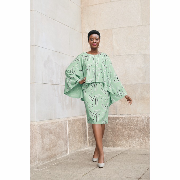 Juno Cape Jacket Dress, , large