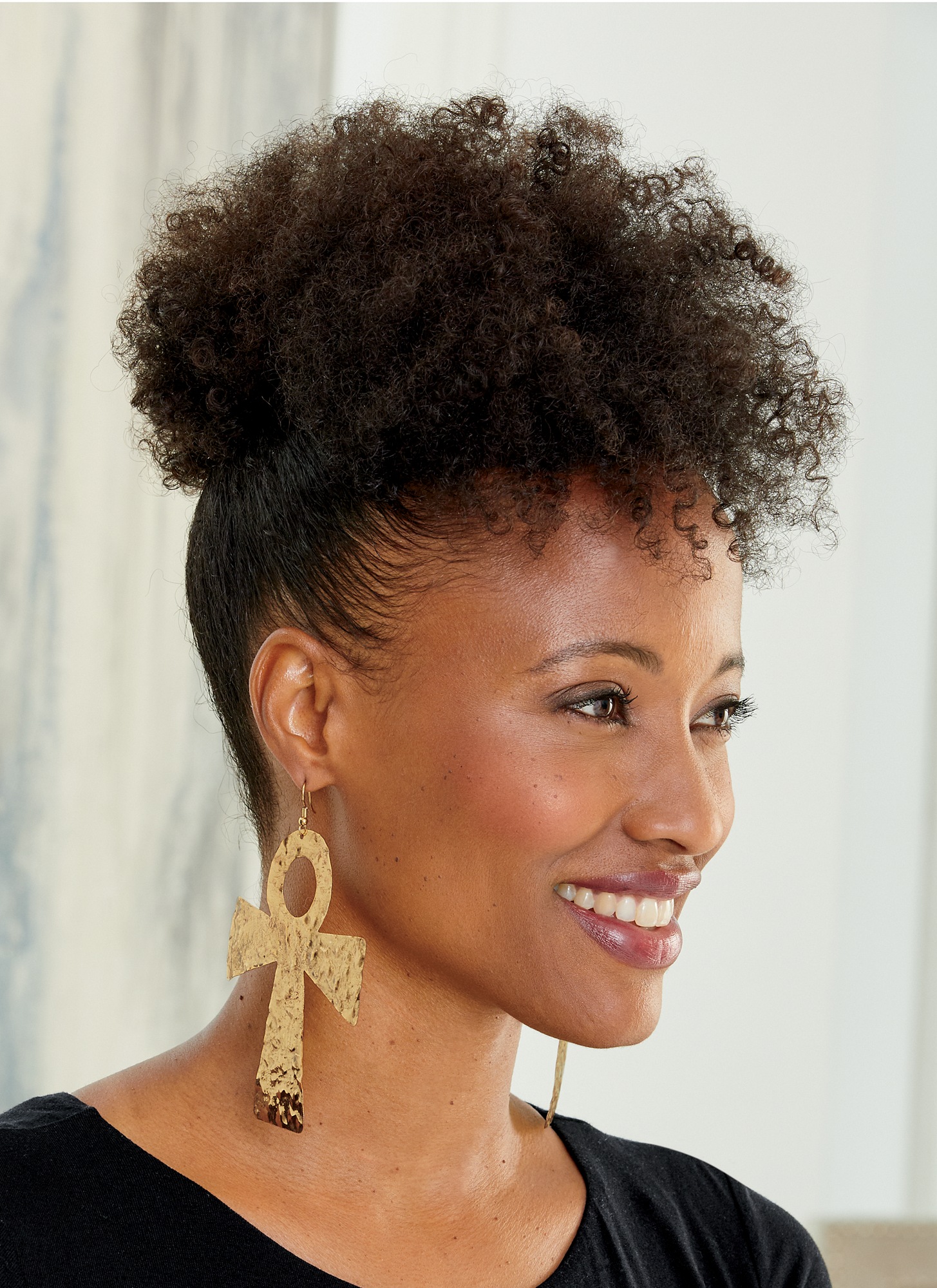large ankh earrings
