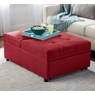 Cali Convertible Chair, Red, large