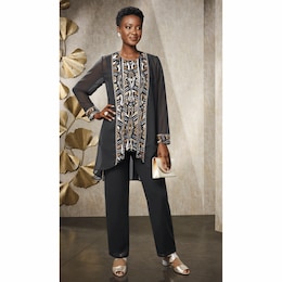 Kalifa Embellished Pant Set, , large