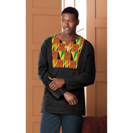 Terrance Kente Shirt, , large