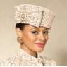 Savannah Hat with Sequins and Pearl-Embellished Bow, , large