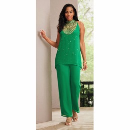 Denita Halter Pant Set, , large