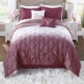 Faith Ombr&eacute; Pintuck Comforter Set, Accent Pillows and Window Treatments, , large