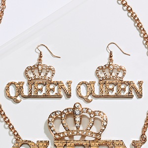 Queen/Crown Earrings, , large