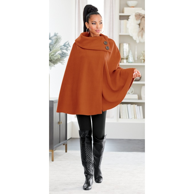Button-Collared Cape, , large