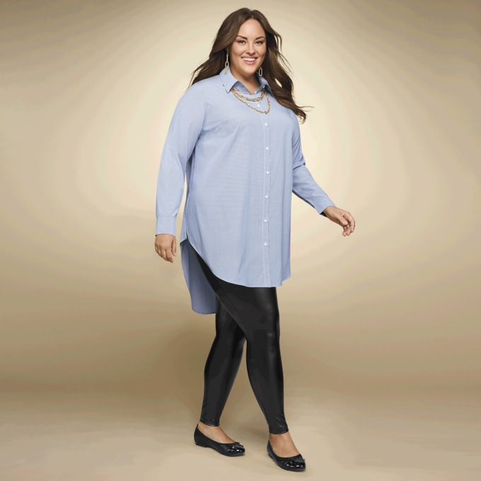 Julie Classic Button-Down Tunic, , large