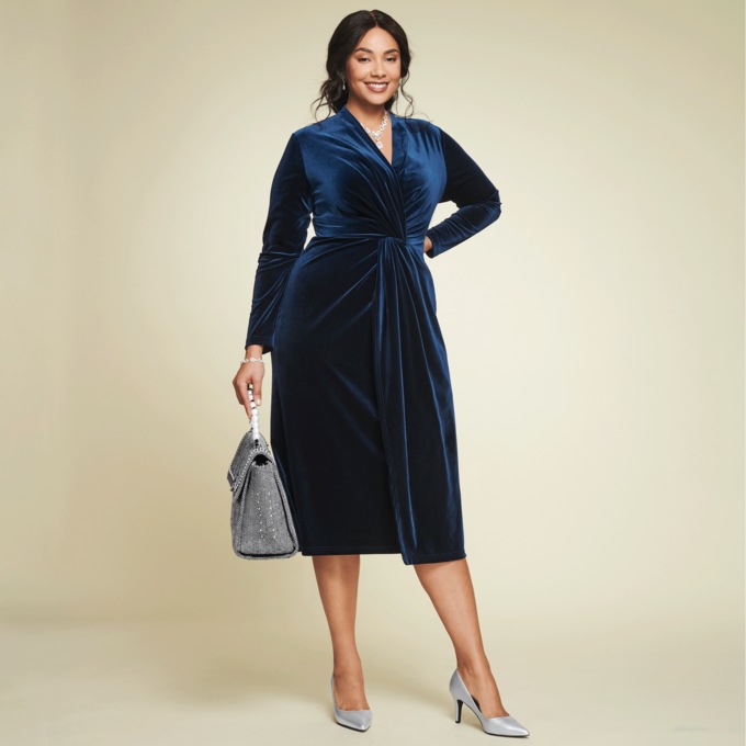 Parisa Velvet Sheath Dress, , large