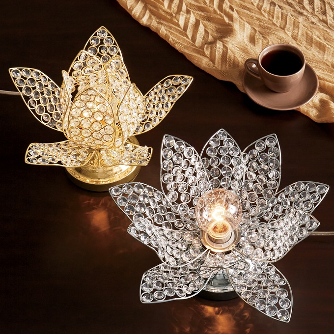 Crystal Lotus Lamp, , large