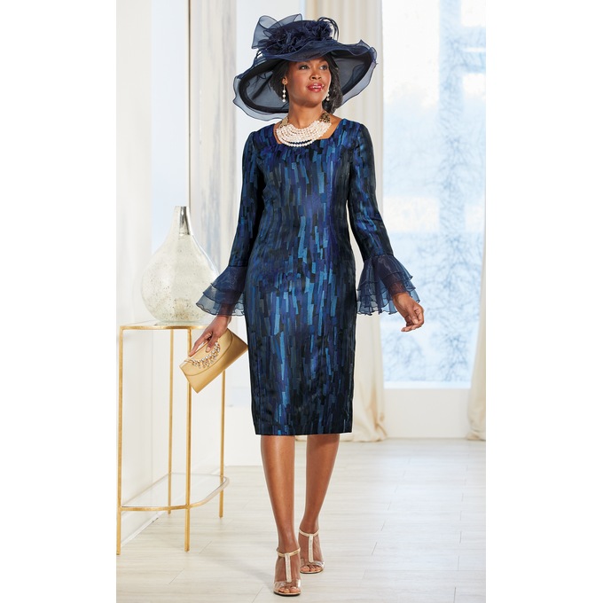 Melea Sheath Dress and Mabelina Hat, , large