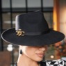 Odette Wool Hat with Chain, , large