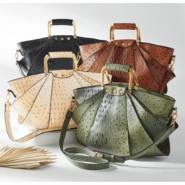 Croco Fan Bag, , large