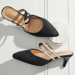 Amanda D&#39;laurie Pave Rope Faux-Suede Mule, , large