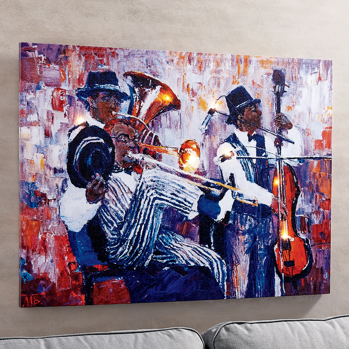 Lit Jiving Jazz Band Canvas, , large