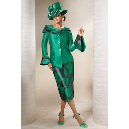 Cecile Skirt Suit and Hat, , large