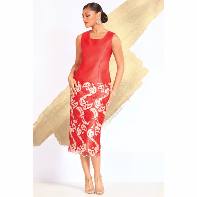 Cleo 3-Piece Skirt Suit, , large