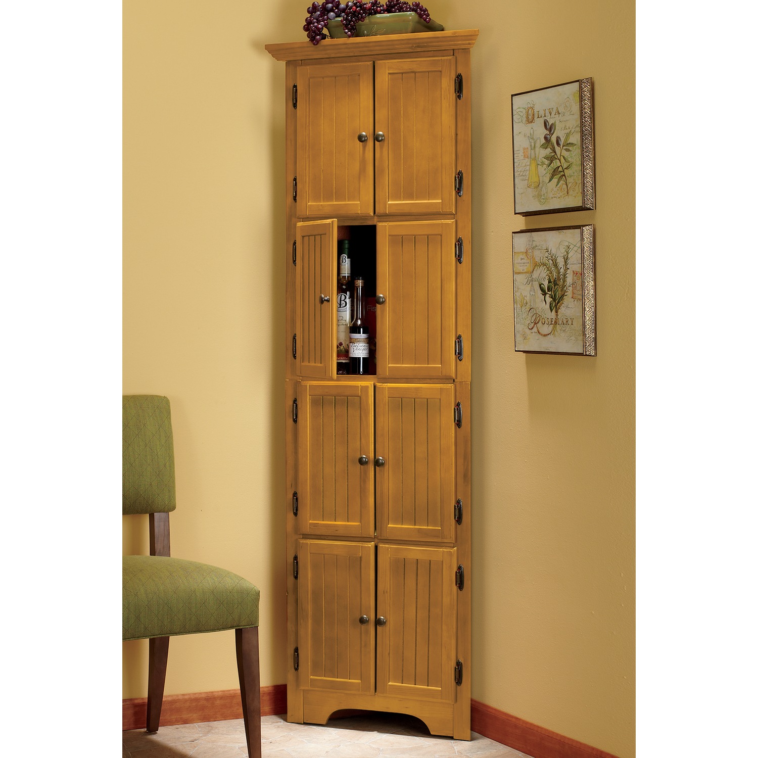 Westwick Tall Corner Storage with 8 Doors ASHRO
