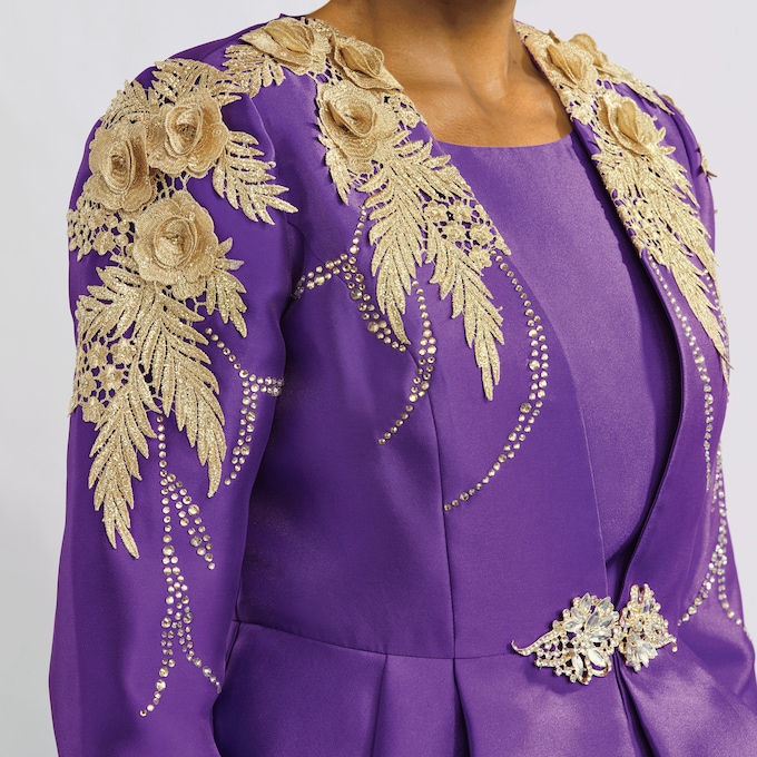 Gisella Skirt Suit, Blossom Violet, large