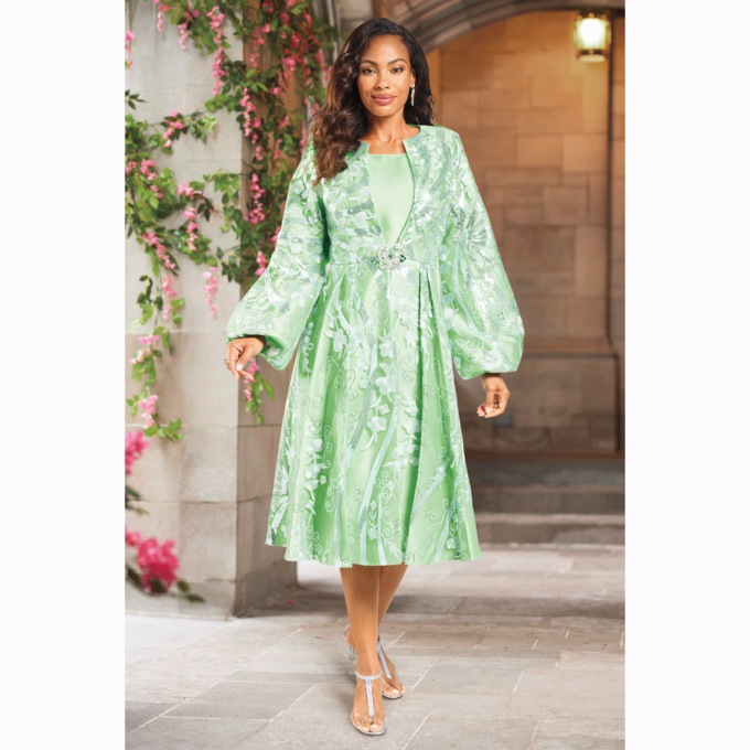 Kimberlaine Sequin Jacket Dress, , large