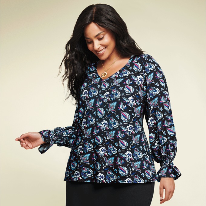 Lucy Smocked Blouse, , large