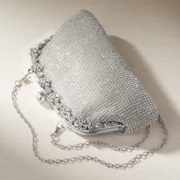 Rhinestone Clutch, , large