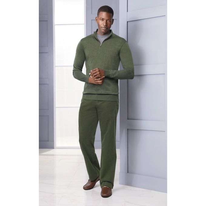 1/4-Zip Sweater and Pant Set, , large