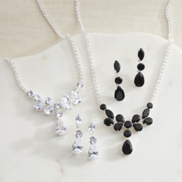 Crystal Necklace &amp; Earring Set, , large