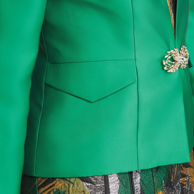 Valaya Jacket Dress, Green Multi, large