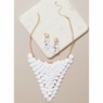 Disc Cluster Necklace & Earring Set, , large