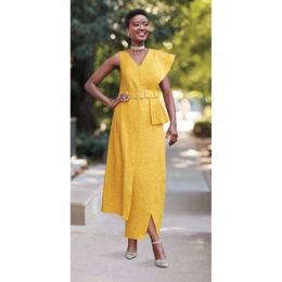 Laysha Textured Gown, , large