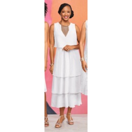 Jaylena Tiered Dress, , large