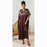 Zulu Long Unisex Caftan, Brown Multi, large