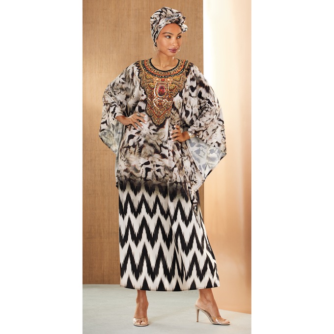 Malaika Long Caftan, , large
