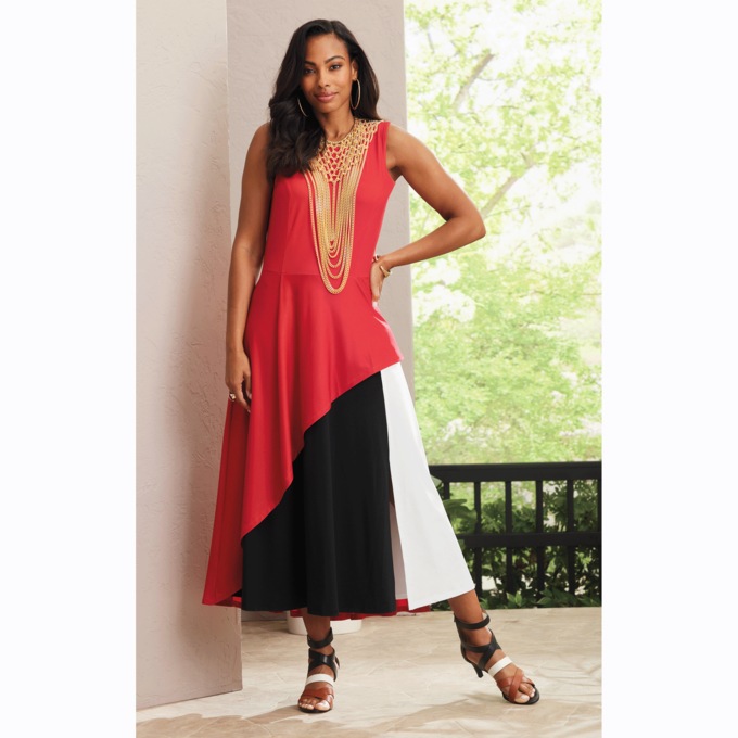 Jackie Colorblock Dress, , large