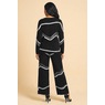 Rhena Reversible Double Sweater-Knit Pant Outfit with Boatneck Top, , large