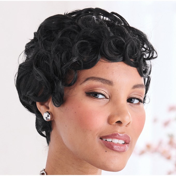 Cheri Human-Hair Blend Wig, , large
