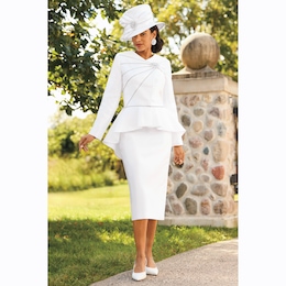 Laila Skirt Suit and Hat, , large